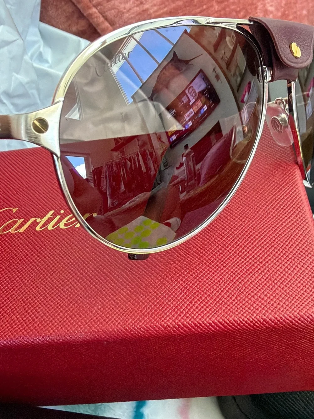 Cartier w/COA. CT0034S- 007 sunglasses